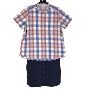 Eddie Bauer Traveler Men's Short Sleeve Button Down Shirts Size L 2 Shirts